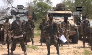 A screen grab taken on July 13, 2014 from a video produced by Boko Haram showing it's leader Abubakar Shekau. There are unconfirmed reports that Shekau has been killed. Photo: AFP/Boko Haram