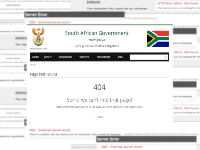 South Africa error collage