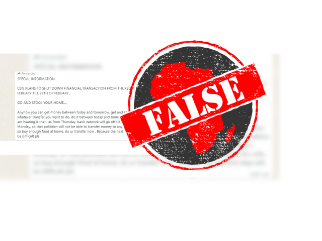 False message stamped as false