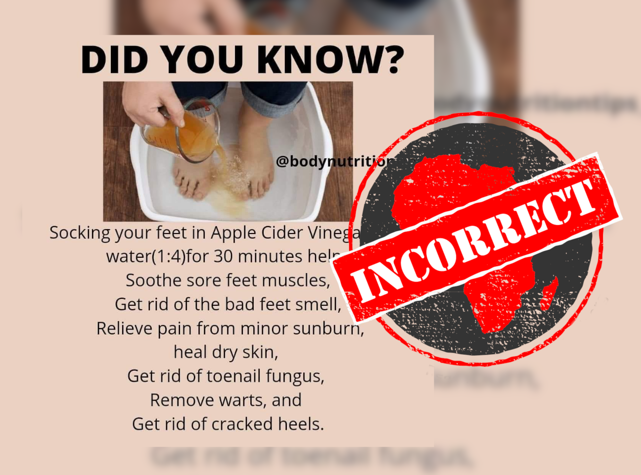 No evidence apple cider vinegar cures toenail fungus | The Guardian Nigeria  News - Nigeria and World News — Features — The Guardian Nigeria News –  Nigeria and World News