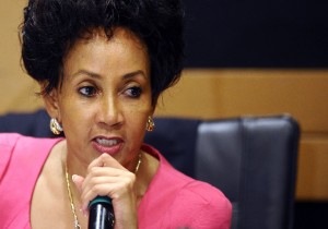 A file photo of South Africa's new Minister of Human Settlements, Lindiwe Sisulu. Photo: AFP