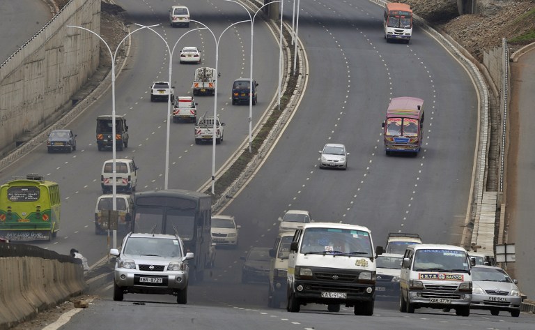 Kenyan motorists drive in June 2012 on the newly upgraded Thika highway in the country's capital Nairobi. Planning has not kept up with the rapidly growing city. Photo/ AFP/Simon Maina