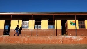 A girl walks to her classroom at a school in Qunu in the Eastern Cape in this file photograph. Photo: AFP/Jennifer Bruce