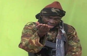Boko Haram's leader, Abubakar Shekau, in a screengrab from a video released by the militant group. Photo: AFP 