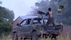 A screengrab taken on August 24, 2014 from a video released by the Nigerian Islamist extremist group Boko Haram. Photo: AFP/Boko Haram