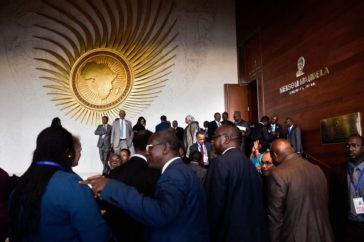 Une vue de la salle de conférence lors du 30e sommet de l'UA à Addis-Abeba en janvier 2018. Photo AFP.