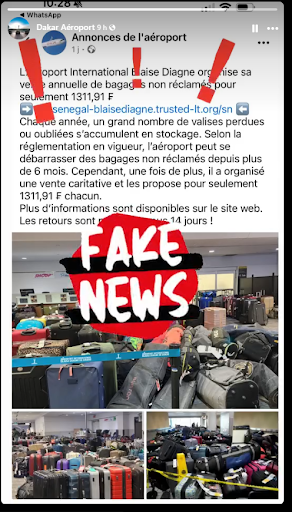 Capture d'écran de la publication