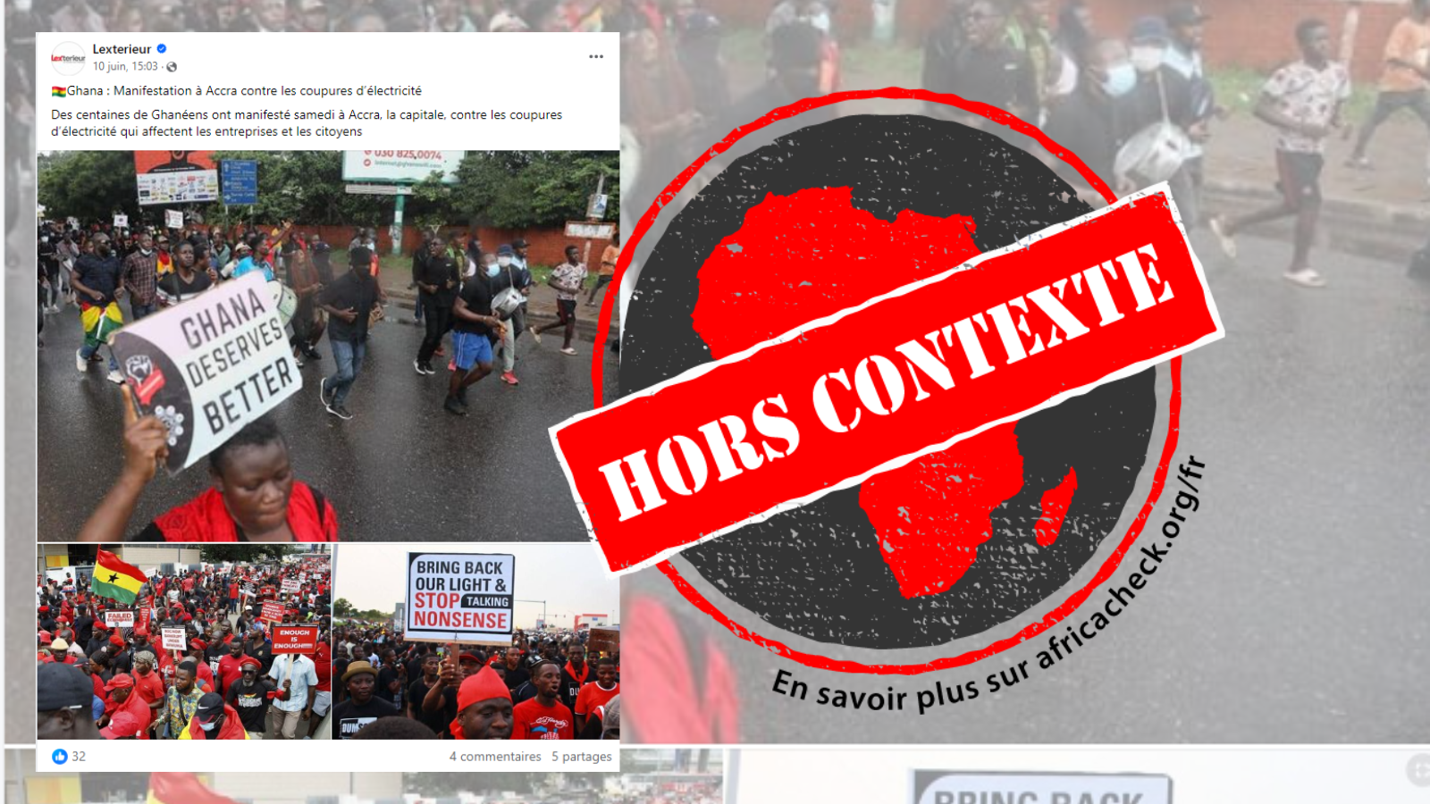 Capture d'écran de la publication