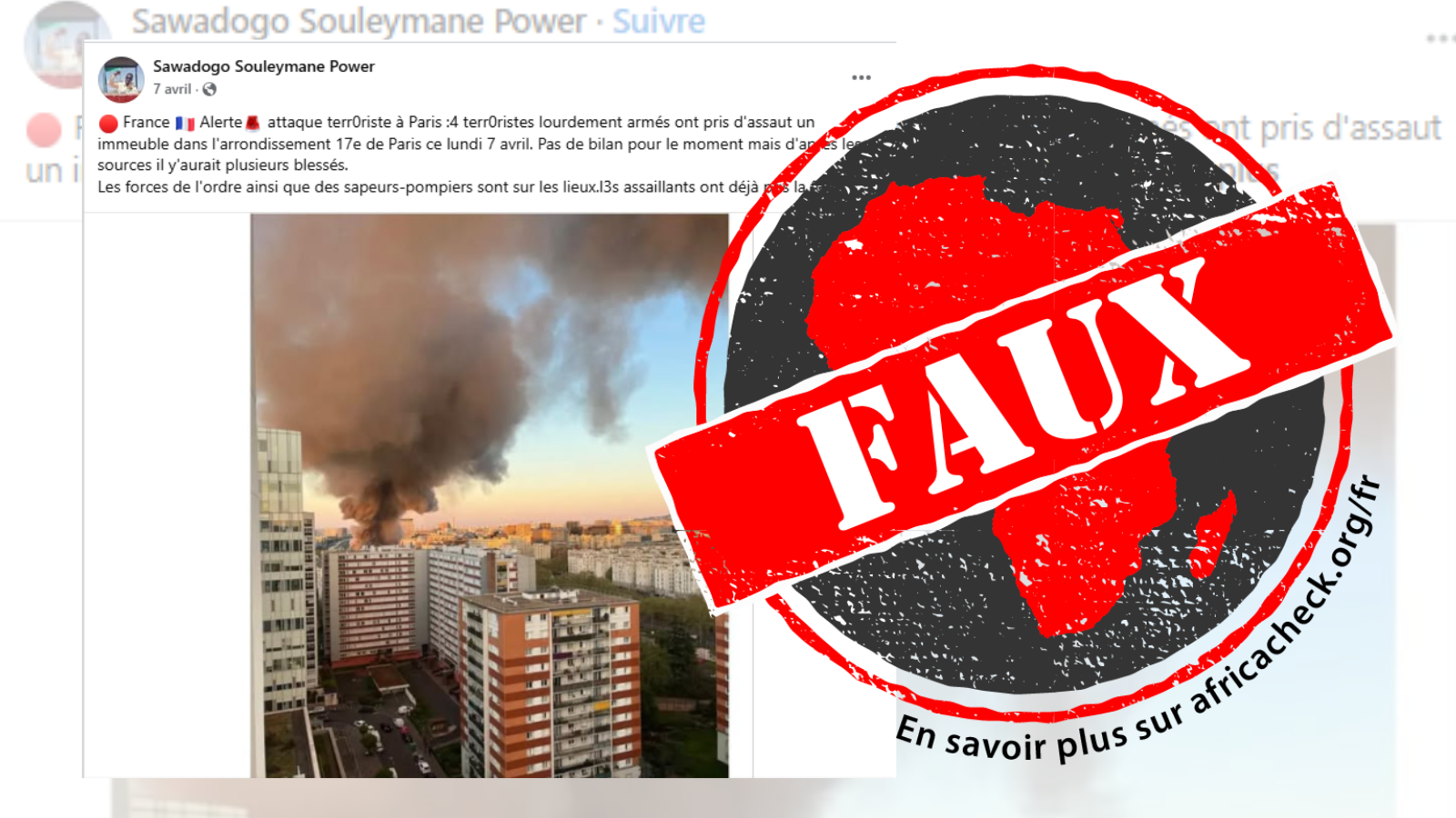 Capture d'écran de la publication 