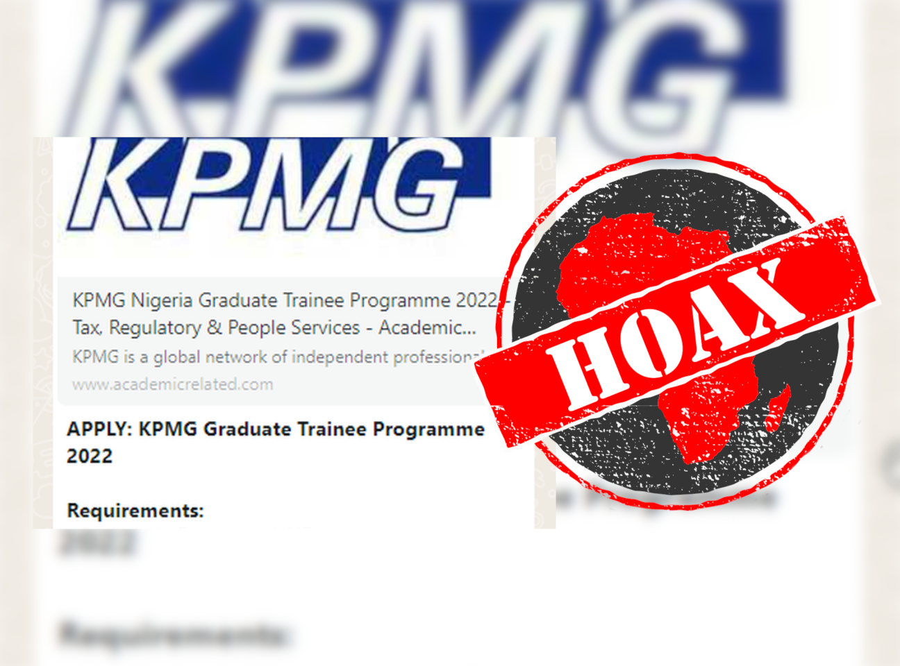KPMG scam message