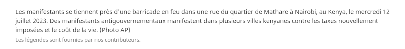 Capture d'écran de la publication