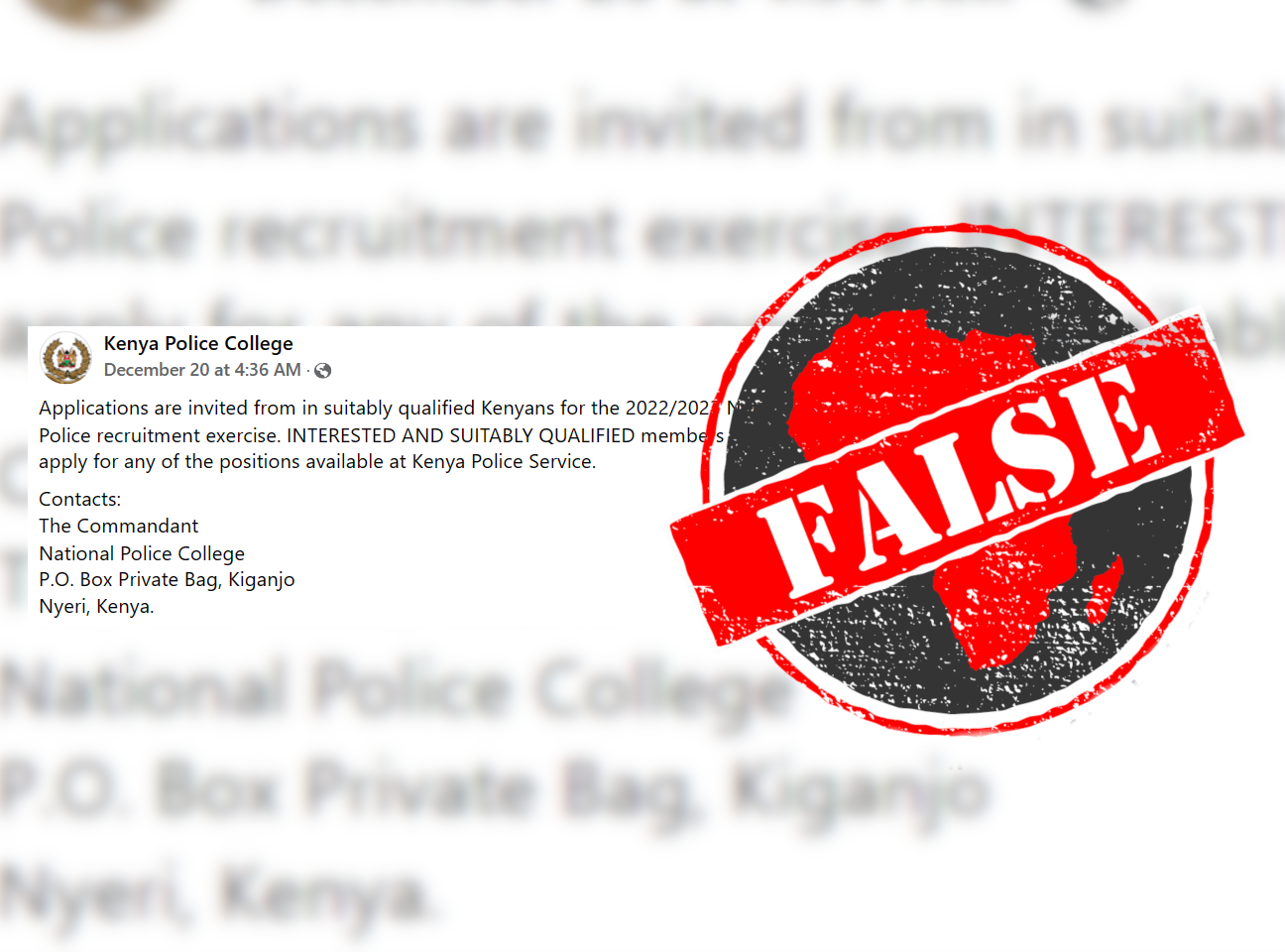 KenyaPolice_False