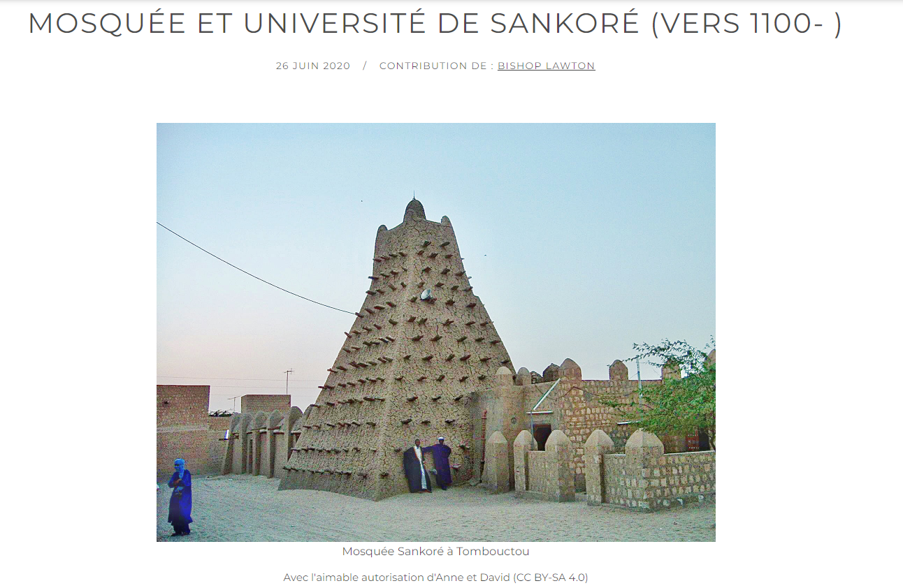 Capture d'écran de la publication