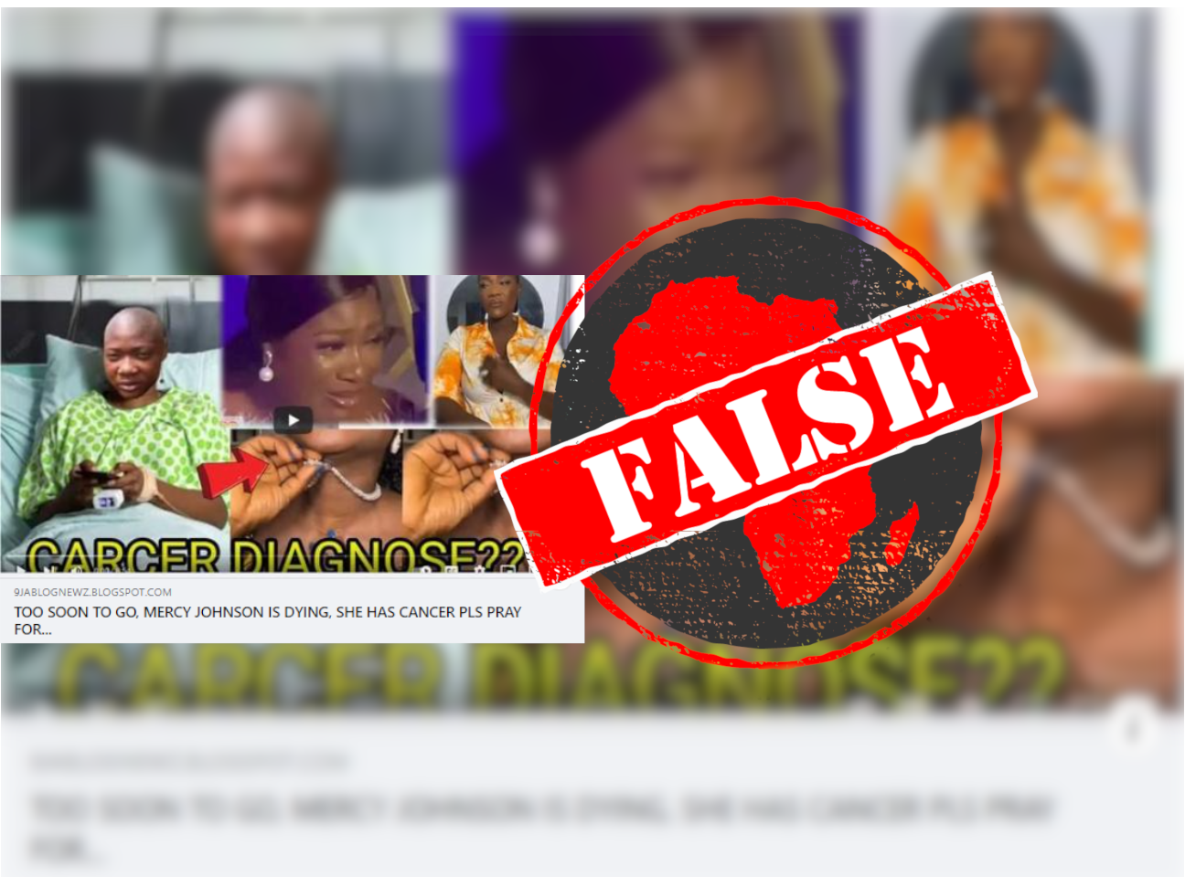 Mercy Okojie false cancer claim