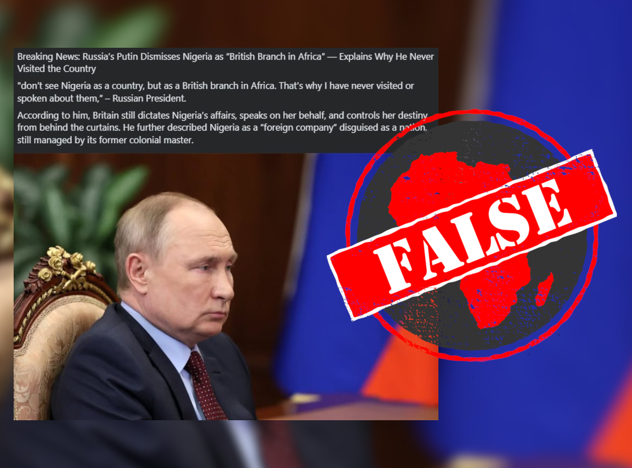 PutinNigeria_False