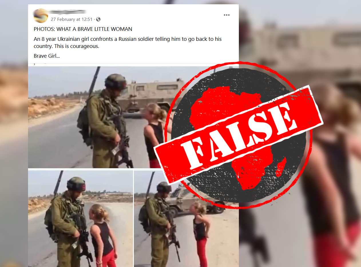 Girl confronts soldier false