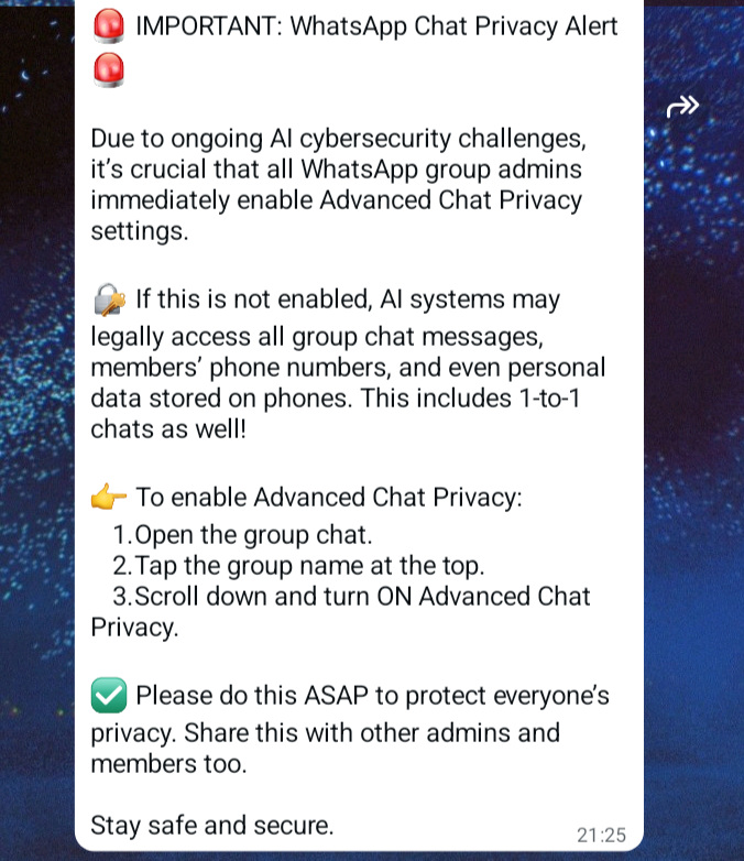 That viral WhatsApp warning is wrong but the app does have privacy