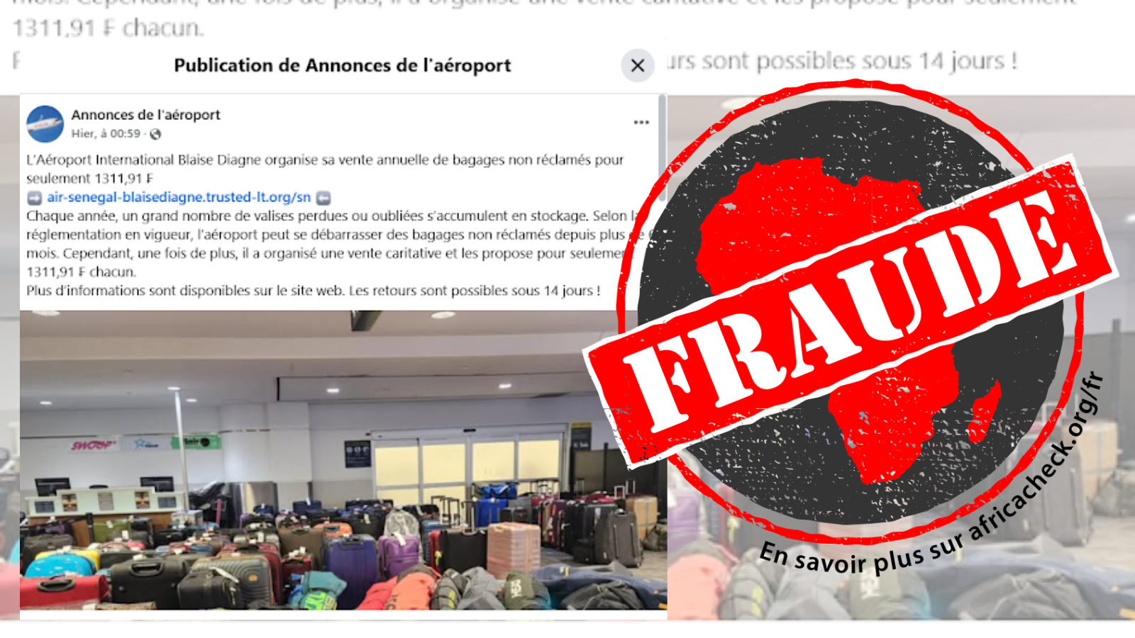 Capture d'écran de la publication