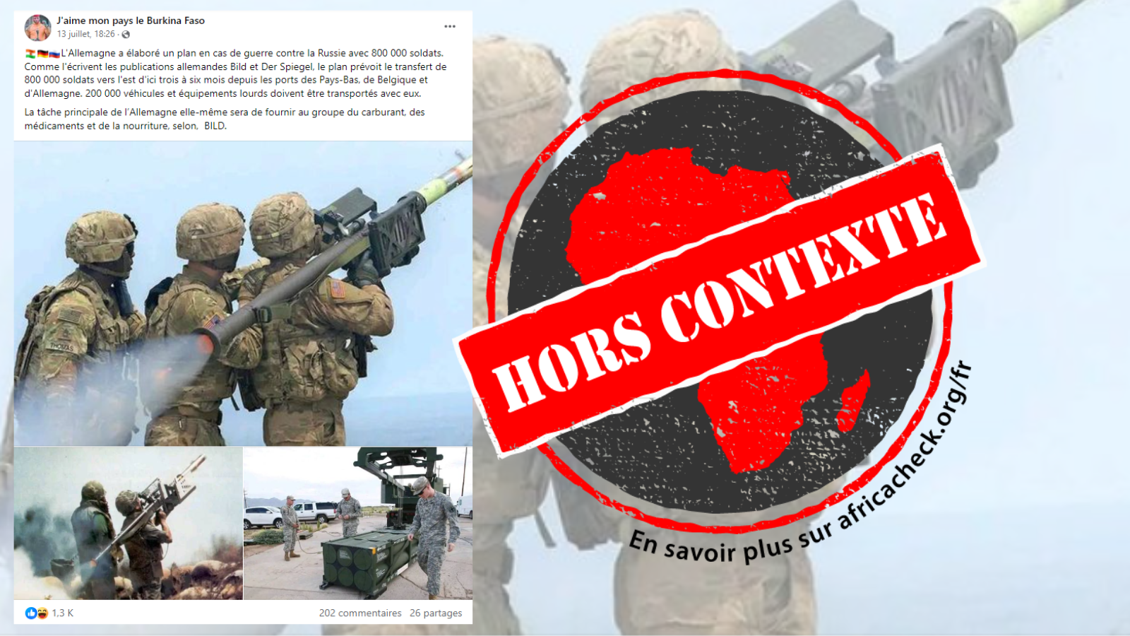 Capture d'écran de la publication