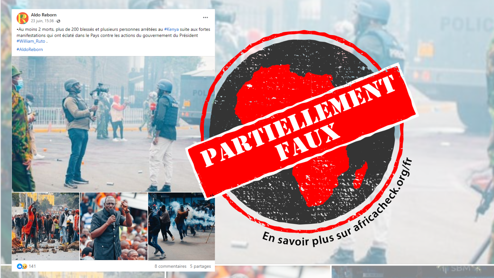 Capture d'écran de la publication