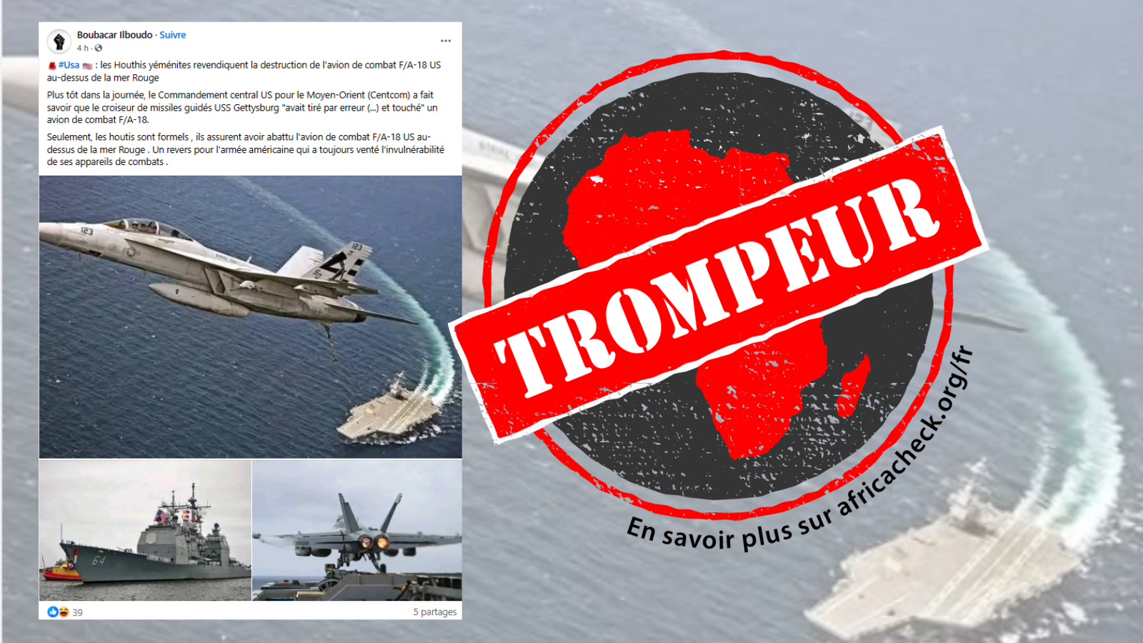 Capture d'écran de la publication