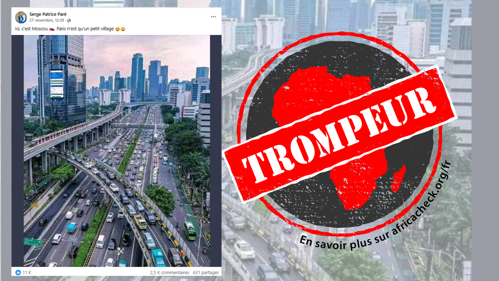 Capture d'écran de la publication