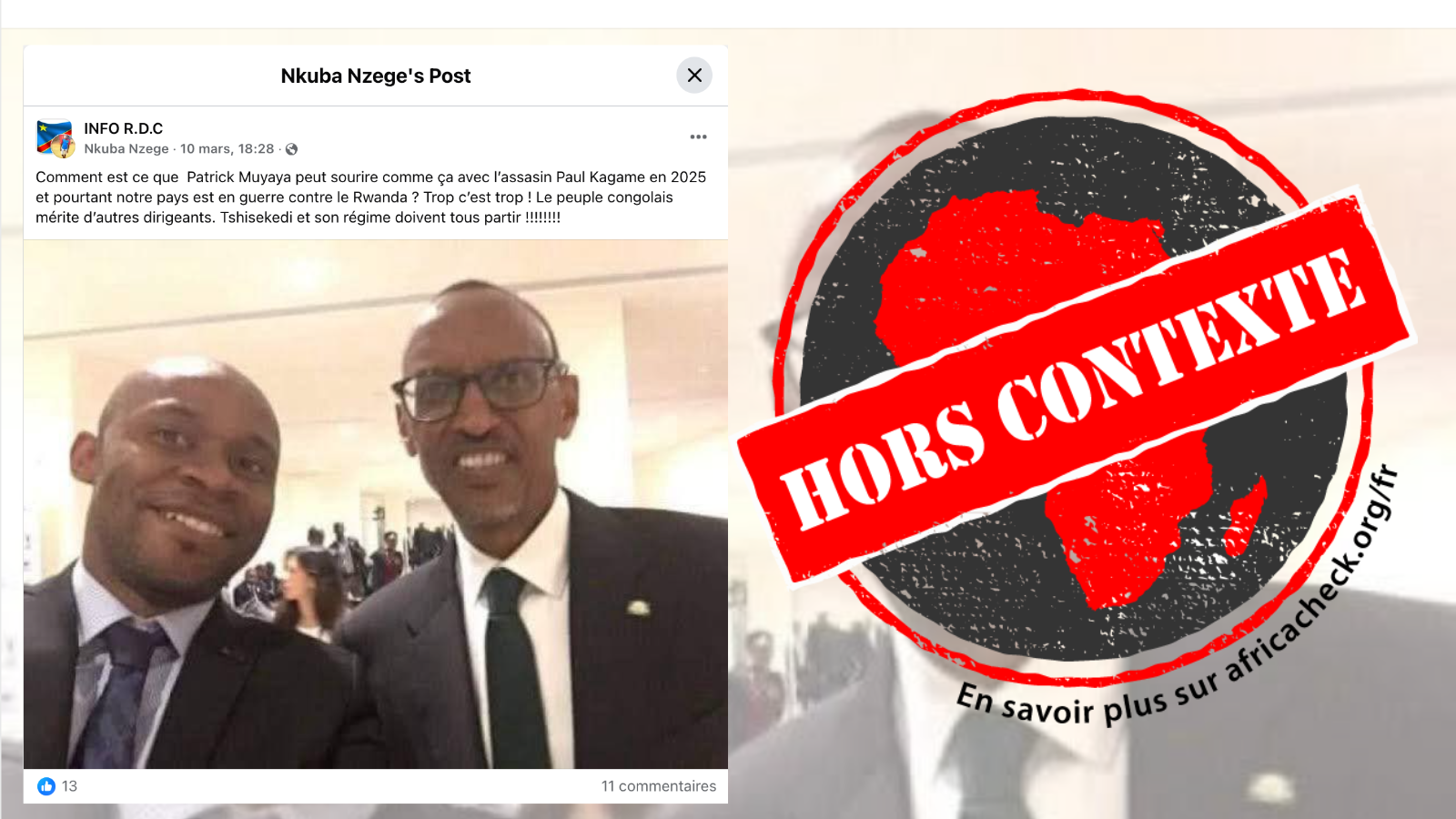 Capture d'écran de la publication