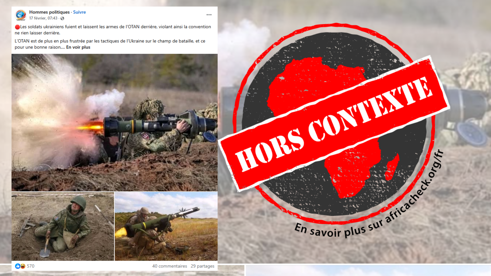 Capture d'écran de la publication