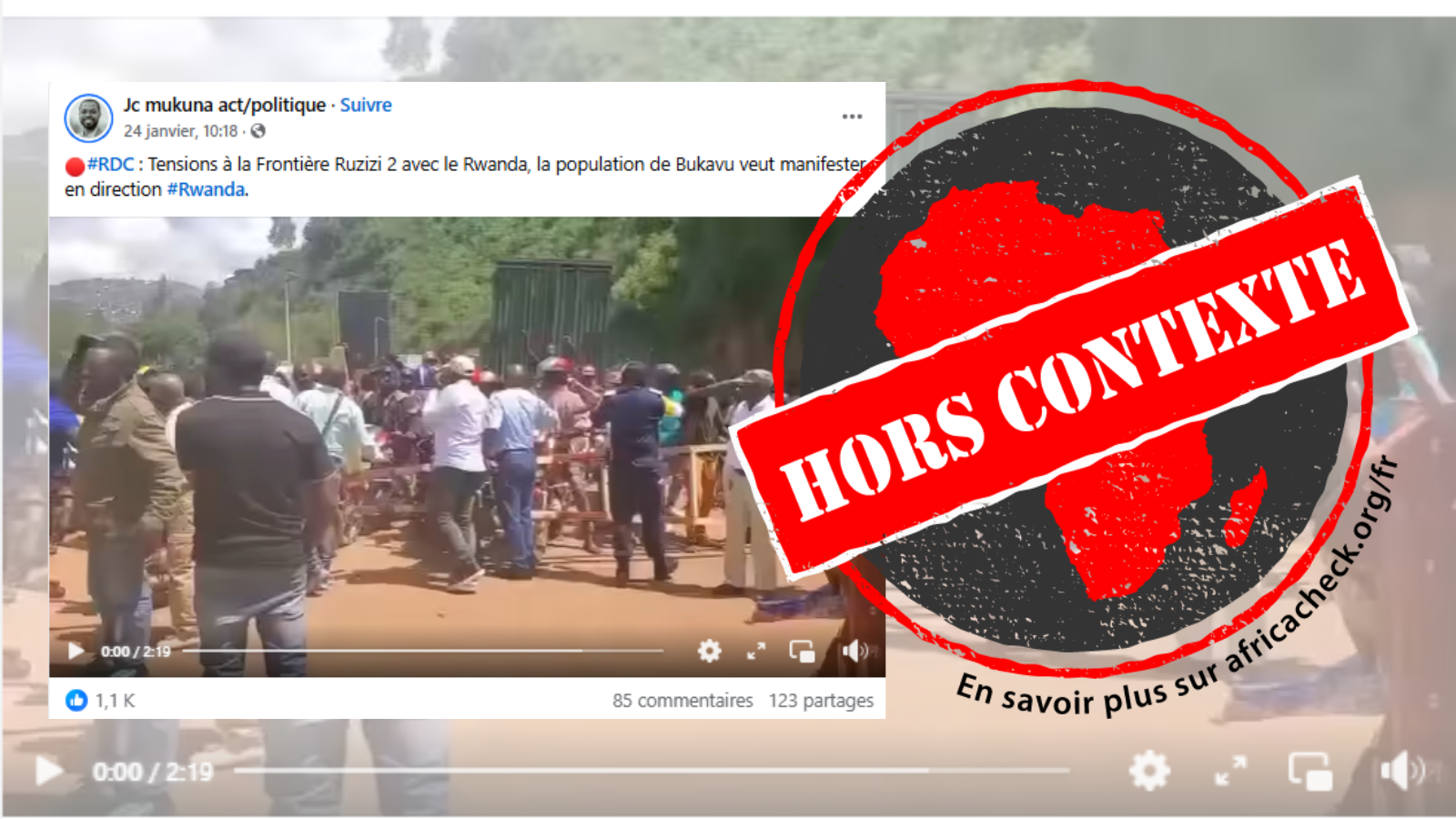 Capture d'écran de la publication