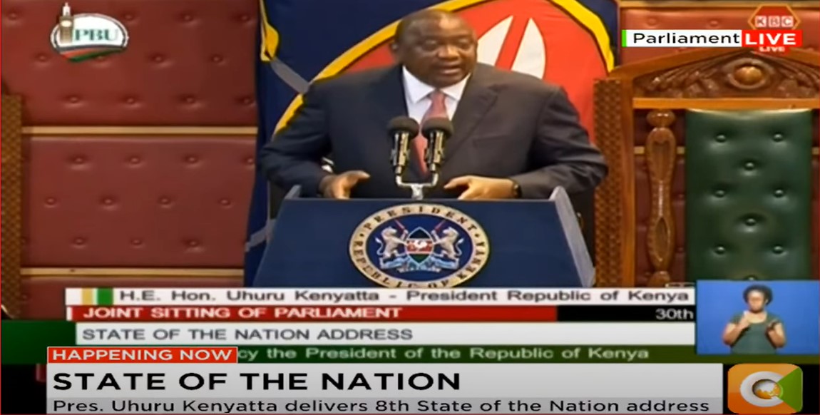 Uhuru Kenyatta delivers 2021 state of the nation address