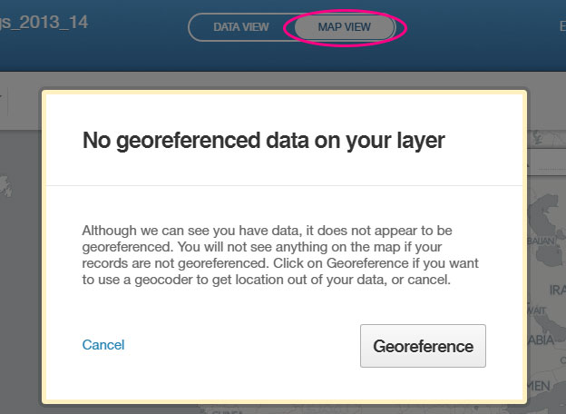 mapping georeference