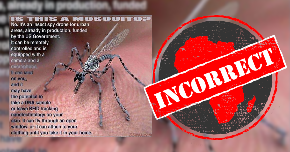 Hurricane sanity Susceptible to No, US government not using insect spy drones to spy on people - Africa  Check