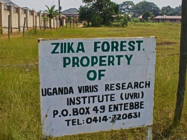 Virus research sign