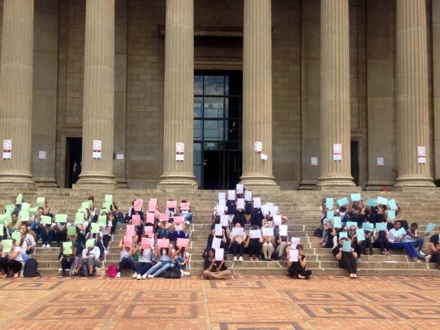 On International Ear Care Day (3 March) in 2016 the University of the Witwatersrand's department of speech pathology and audiology gathered students to spell the word "HEAR" to highlight the issue of deafness on campus.