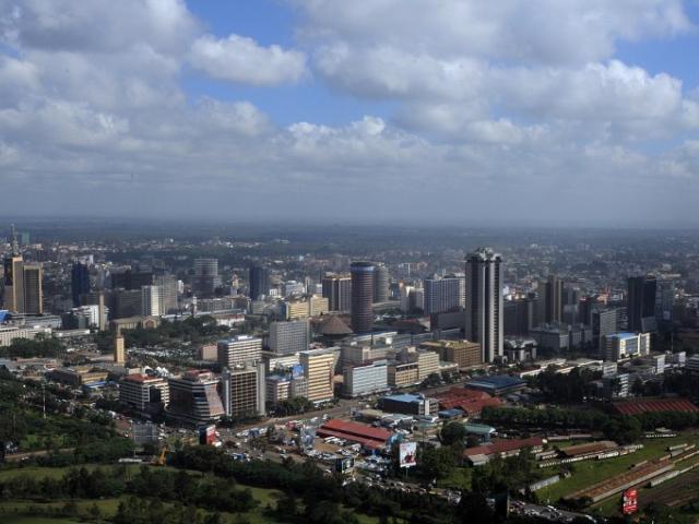 A general view of Kenyan capital Nairobi in December 2014. The city has grown rapidly in the last two decades. Photo: AFP/Simon Maina