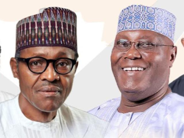 The candidates to beat: From left are Yemi Osinbajo and Muhammadu Buhari of the ruling All Progressives Congress, and Atiku Abubakar and Peter Obi from the Peoples Democratic Party. Nigeria votes on 16 February 2019.