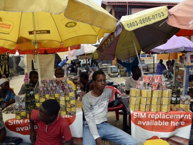 Nigerian market stalls