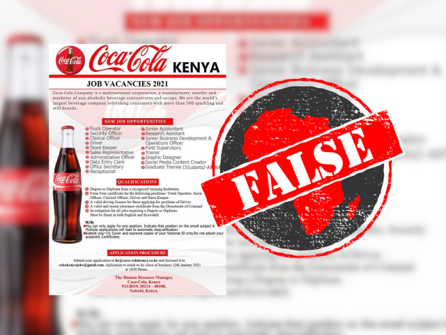 Coca-Cola Kenya job vacancies