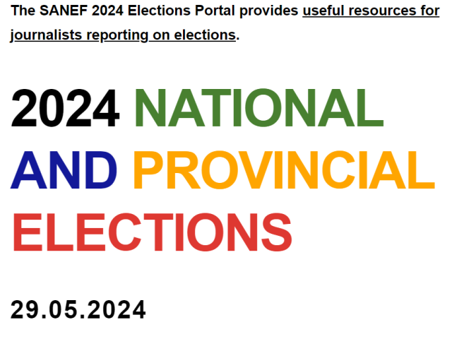 SANEF 2024 Elections Portal