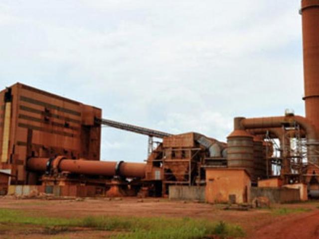 L'usine de bauxite de Kamsar, située au nord de Conakry. Photo AFP.
