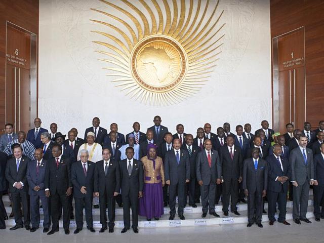 Les chefs d'Etat et de gouvernement de l'Union africaine, lors de la cérémonie d'ouverture du 24e sommet à Addis-Abeba, le 30 janvier 2015 (archives). Photo AFP.