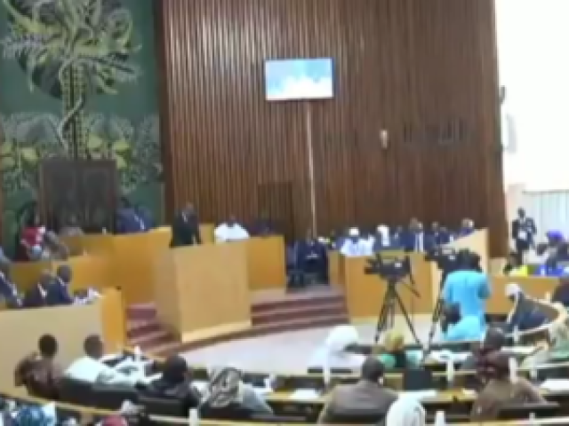 Des députés sénégalais lors d'une séance plénière en décembre 2017. Capture d'écran YouTube.