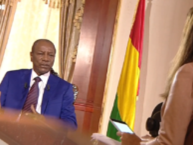 Le chef de l’Etat guinéen était l’invité de l’émission Internationales le 30 septembre 2018. Capture d'écran TV5MONDE-YouTube