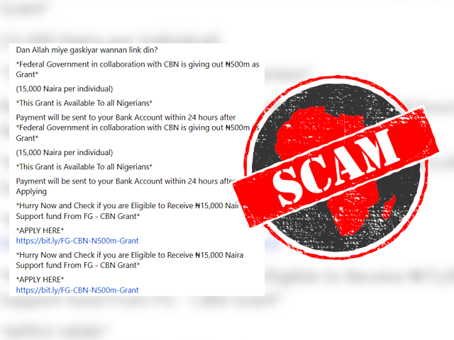 No, Nigeria&rsquo;s government not giving away N500 million grant to 