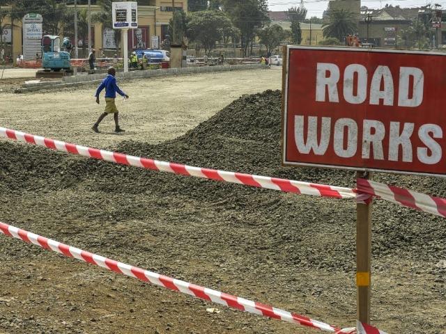 Kenya's Ngong Road during expansion works in 2019