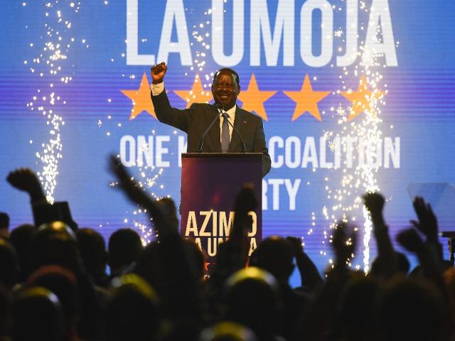 Azimio la Umoja coalition presidential candidate Raila Odinga launches his the party's manifesto on 6 June 2022.