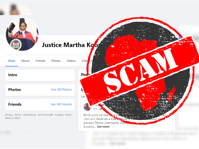 Martha Koome scam account