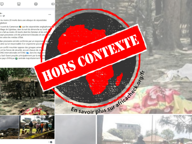 Capture d'ecran de la publication avec tampon pour l'article Cameroun-attaque-Egbekaw