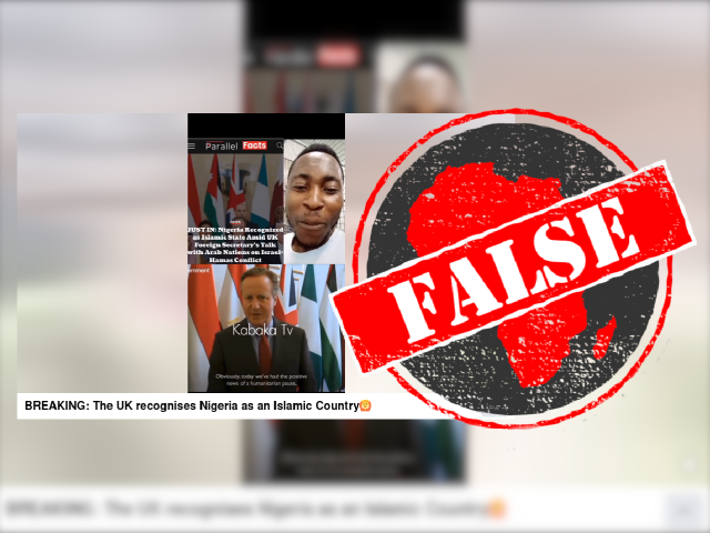 False claim about UK recogising Nigeria as an Islamic country