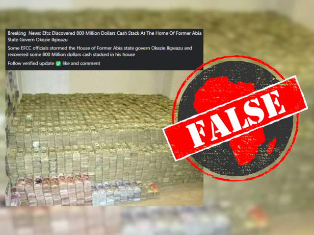 Photo from drug bust in Mexico, not cash found in home of ex-governor of Nigeria's Abia state
